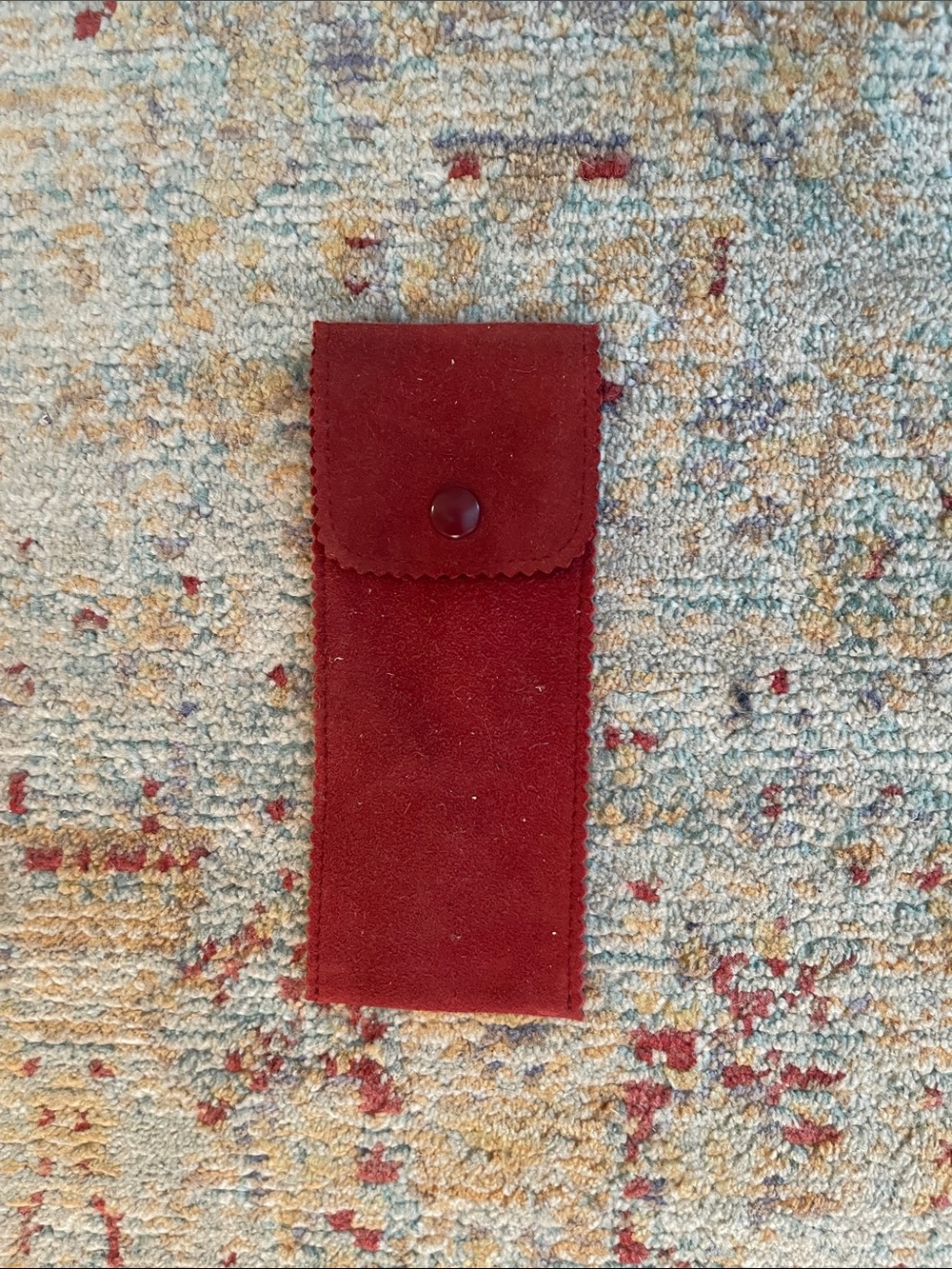 Patek Philippe Rust Color Suede Snap-Closure Watch Pouch